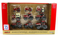 
              2020 ERTL 75th Anni 1:64 *CASE IH* 9pc Decades of Partnership 9 Tractor Set NIB!
            