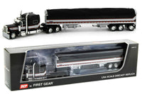 
              2022 DCP 1:64 *BLACK SILVER* Peterbilt 389 70" WILSON 50' Tri-Axle Grain Trailer
            