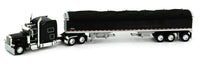 
              2022 DCP 1:64 *BLACK* Peterbilt 389 70" w/WILSON 50' Tri-Axle Grain Trailer NIB
            