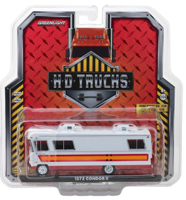 1:64 GreenLight *HD TRUCKS 13* WHITE RED ORANGE 1972 CONDOR II MOTORHOME RV NIP!