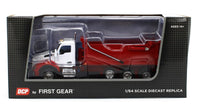 
              2022 DCP 1:64 *WHITE &RED* Kenworth T880 Rogue Dump Truck NIB
            