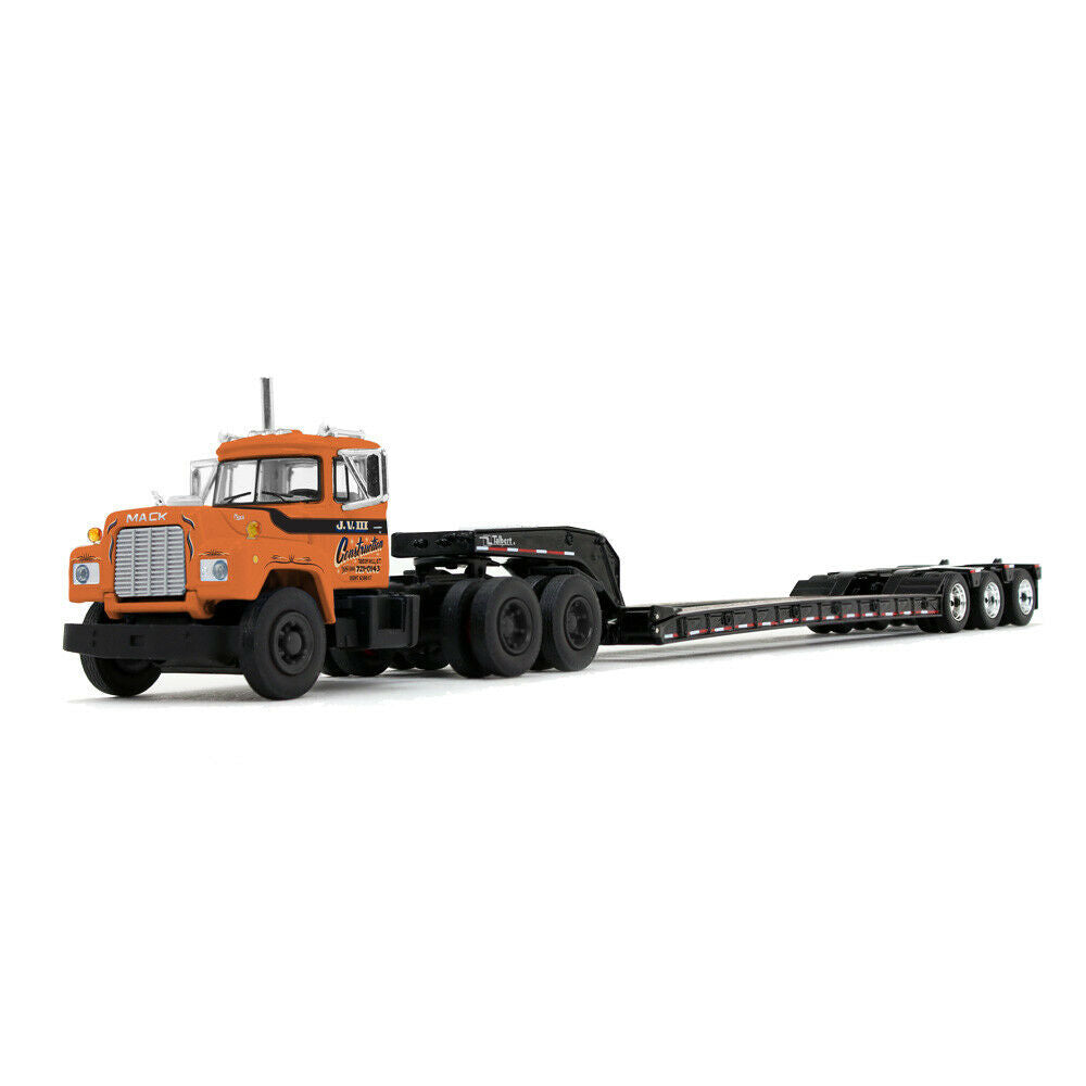 2019 First Gear DCP 1:64 ORANGE J.V.III Construction MACK R Semi