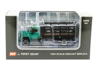 
              NEW 2021 1:64 DCP *GREEN & BLACK* Chevrolet C65 Tandem-Axle STAKEBED TRUCK NIB
            