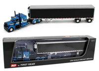 
              DCP 1:64 *BLUE &* BLACK* Peterbilt 379 63" w/53' Spread-Axle Reefer Trailer NIB
            