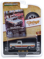 
              1:64 GreenLight *VINTAGE AD CARS 3* Silver 1977 Ford F-150 Pickup Truck *NIP*
            