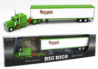 
              2023 DCP 1:64 *BIG RIGS #9 HALLAHAN TRANSPORT* Peterbilt 389 w/53' Trailer *NIB*
            