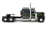 
              DCP 1:64 *GRAY & BLACK* Peterbilt 389 63" Flattop & 53' CHROME SIDE REEFER NIB!
            