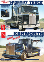 
              1:25 AMT TYRONE MALONE'S *HIDEOUT & DRAG TRUCK* Kenworth *SET* MODEL KIT MISB
            