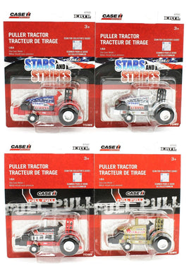 2023 ERTL 1:64 *CASE IH* FULL PULL STARS & STRIPES & CHASE Pulling Tractor 4pc