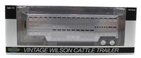 
              2023 TOP SHELF REPLICAS 1:64 *SILVER* Vintage Wilson Livestock Trailer *NIB*
            