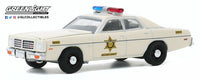 
              1:64 GreenLight DUKES OF HAZZARD Roscoe Coltrane 1975 DODGE CORONET Sheriff Car
            