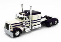 
              DCP 1:64 *CREAM & PURPLE* Peterbilt 389 63" Flattop & 53' CHROME SIDE REEFER NIB
            