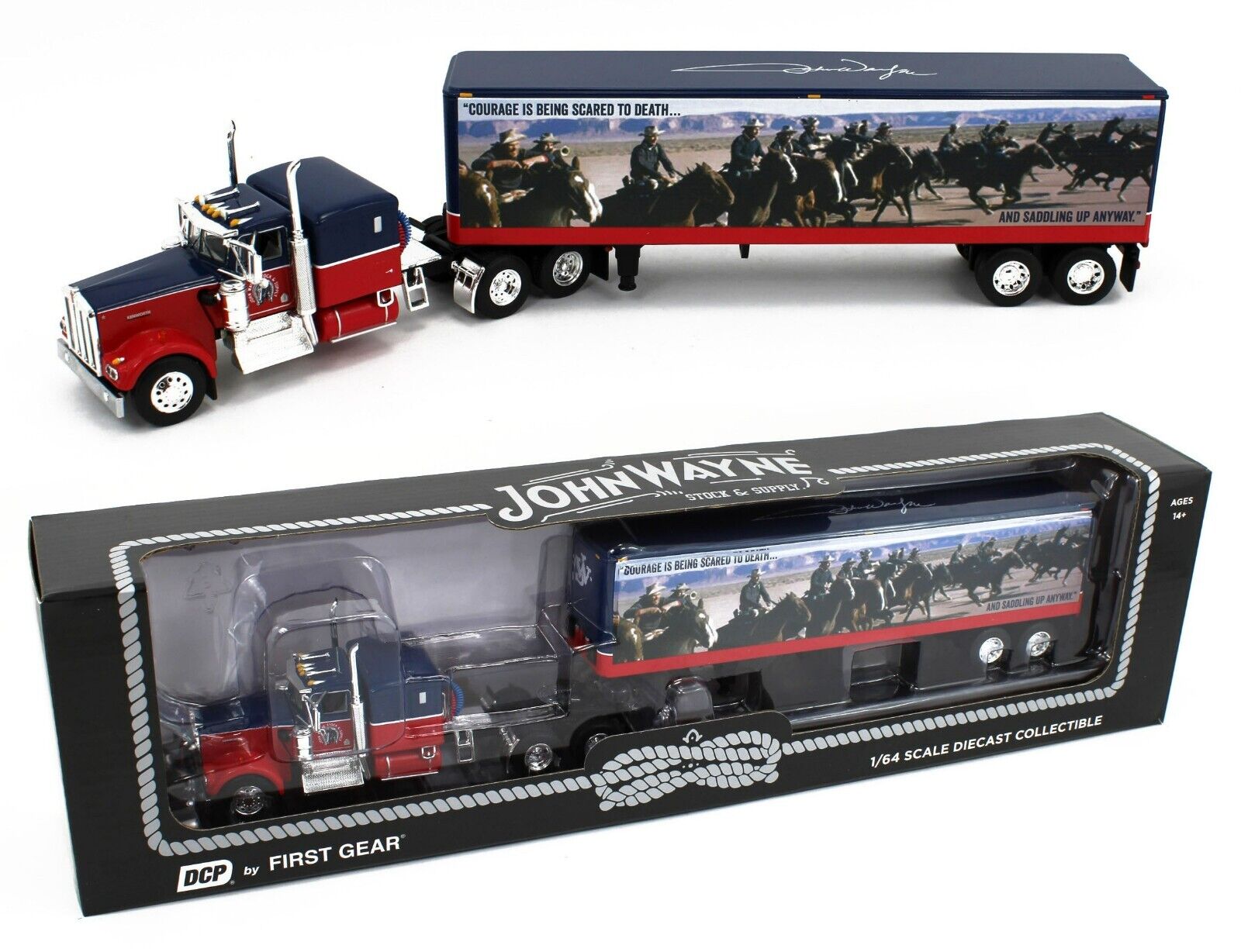 New in box John Wayne store Kenworth W900 1/32 Die-Cast Truck