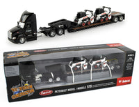 
              2022 ERTL 1:64 *BOBCAT* Peterbilt 579 Semi w/Lowboy & (2) S76 Skidsteers NTTCS
            