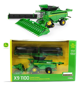 2022 ERTL 1:64 John Deere X9 1100 TRACKED COMBINE w/CORN & DRAPER HEADS *PRESTIGE* NIB!