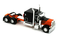 
              2022 DCP 1:64 *BLACK ORANGE* Peterbilt 389 Flattop w/Talbert 5553TA Trailer NIB!
            