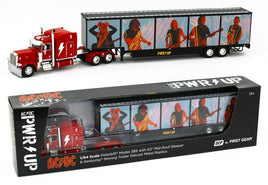 2021 DCP 1:64 AC/DC PWR UP Peterbilt 389 Semi Truck Kentucky Moving Trailer NIB