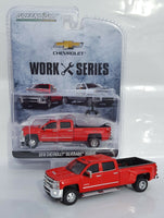 
              1:64 GreenLight *RED* 2018 Chevrolet Silverado 3500 HD DURAMAX DUALLY Pickup NIP
            