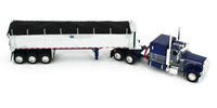 
              2021 DCP 1:64 BLUE Peterbilt 389 CHROME MAC Tri-Axle COAL END DUMP Trailer NIB
            