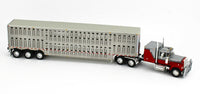 
              2021 DCP 1:64 RED & SILVER MACK SUPER-LINER w/Wilson TRI-AXLE LIVESTOCK NIB
            