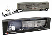 
              DCP 1:64 WHITE Full Stretch Peterbilt 389 Flattop w/Wilson LIVESTOCK NIB
            