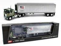 
              2023 DCP 1:64 *GREENSTEIN TRUCKING CO* Peterbilt 352 COE 86" w/REEFER Trailer
            