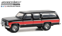 
              1:64 GreenLight *ALL-TERRAIN 15* Black & Red 1990 Chevrolet Suburban  NIP
            