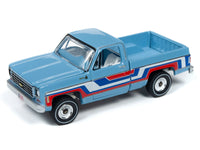 
              2020 AUTO WORLD 1:64 *PREMIUM 1B* Blue Spirit of '76 1976 Chevy Bonanza C10 NIP
            