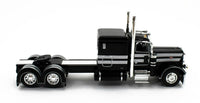 
              2023 DCP 1:64 *BLACK & SILVER* Peterbilt 389 63" Flattop w/WILSON GRAIN TRAILER
            