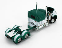 
              2023 DCP 1:64 *GREEN* Peterbilt 389 63" Flattop & CHROME MAC Dump Trailer NIB
            