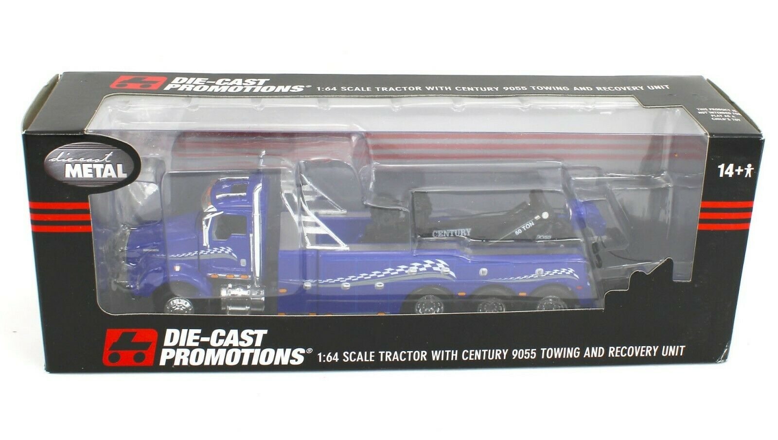 DCP 1:64 *BLUE* Kenworth T800 w/Century 9055 TOW TRUCK WRECKER *NIB*