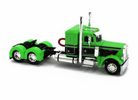 
              2022 DCP 1:64 *NEON GREEN* Peterbilt 359 36" Flattop w/Wilson GRAIN TRAILER NIB
            