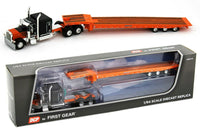 
              2022 DCP 1:64 *BLACK ORANGE* Peterbilt 389 Flattop w/Talbert 5553TA Trailer NIB!
            