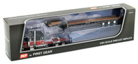 
              2022 DCP 1:64 *BLACK & RED* Peterbilt 389 Flattop w/Talbert 5553TA Trailer *NIB*
            