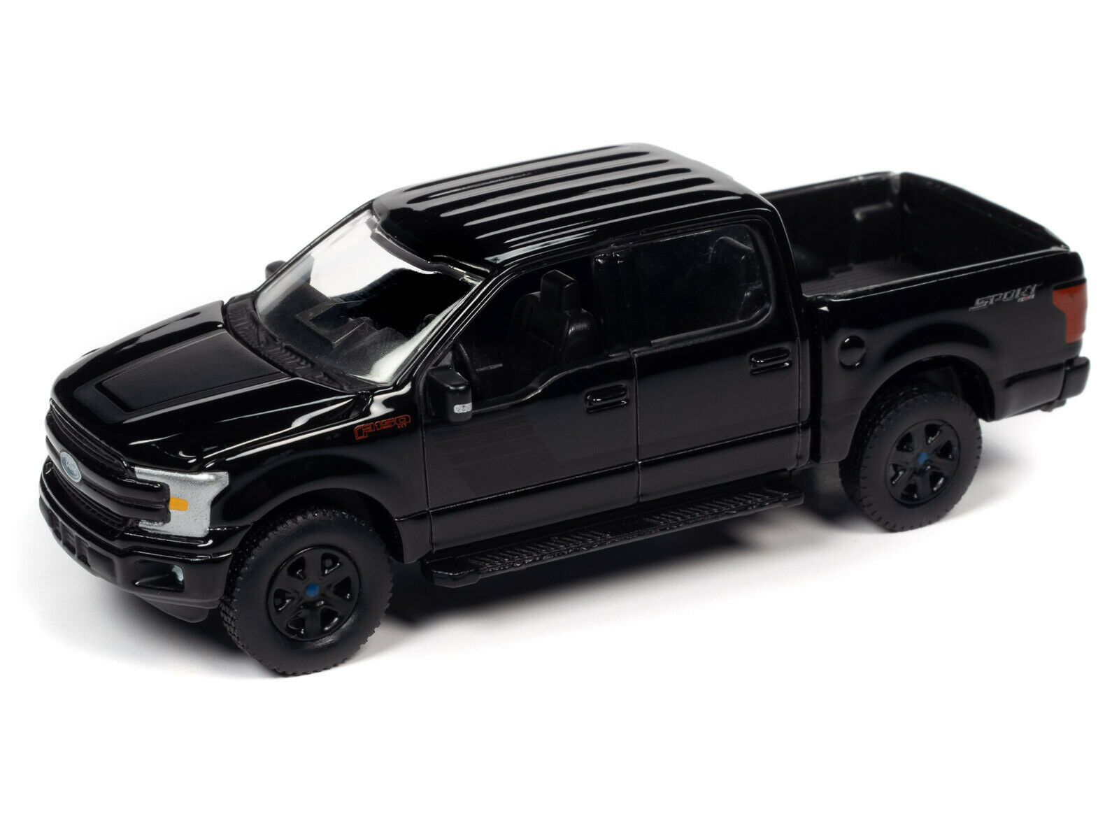 2020 AUTO WORLD 1:64 *PREMIUM 5B* BLACK 2019 Ford F-150 Crew Cab XLT Pickup  NIP