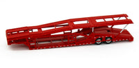 
              2021 DCP 1:64 RED & BLACK Peterbilt 389 SEMI w/MILLER AUTO TRANSPORT CAR HAULER
            