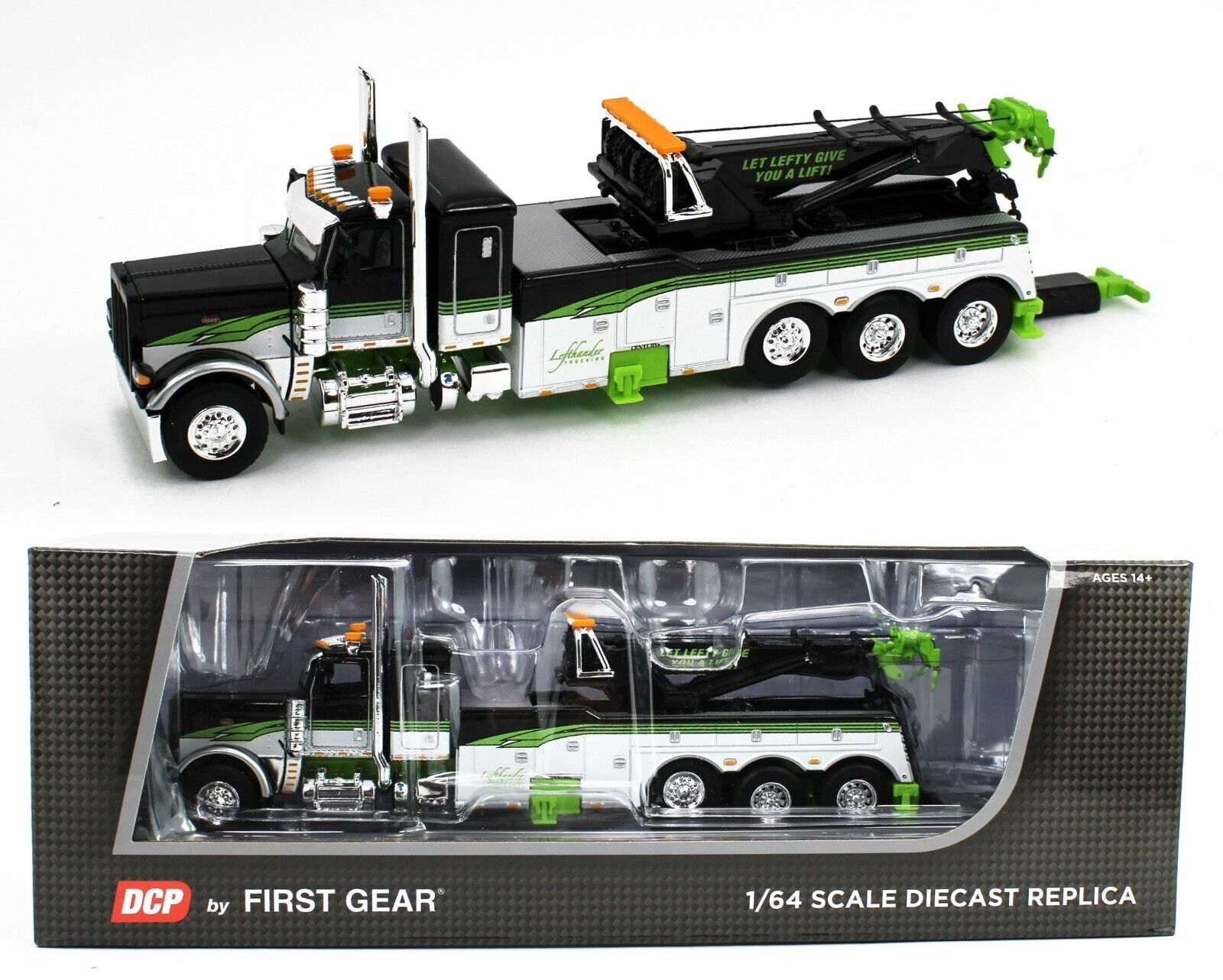 2023 DCP 1:64 *LEFTHANDER TRUCKING* Peterbilt 389 CENTURY ROTATOR