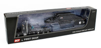 
              2023 DCP 1:64 *BLACK* Peterbilt 379 36" Flattop & Manac Bottom Dump Trailer NIB*
            