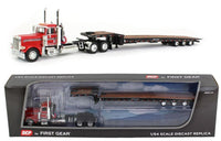 
              2023 DCP 1:64 *RED & BLACK* Peterbilt 379 DAY CAB w/TALBERT 5553-TA Trailer NIB
            