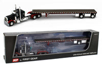 
              2022 DCP 1:64 *BLACK* Peterbilt 379 36" Flattop w/Wilson Spread-Axle Flatbed NIB
            