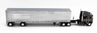 
              2023 DCP 1:64 *BLACK & SILVER* Kenworth K-100 COE w/53' CHROME Utility Trailer
            