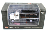 
              NEW 2021 1:64 DCP *WHITE & BLACK* GMC 6500 Tandem-Axle STAKEBED TRUCK  *NIB*
            