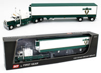 
              DCP 1:64 *DARRAGH* Peterbilt 389 63" Midroof 53' Spread-Axle Reefer Trailer NIB
            