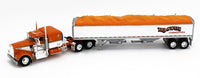 
              2023 DCP 1:64 *TRI-STATE* Kenworth W900A Flattop w/Wilson Grain Trailer NIB
            