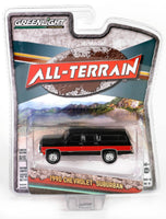 
              1:64 GreenLight *ALL-TERRAIN 15* Black & Red 1990 Chevrolet Suburban  NIP
            