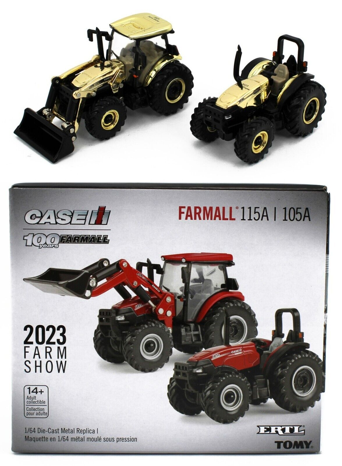 1/64 Case IH Farmall 105A Tractor with Loader - Ertl