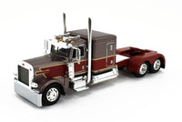 
              2023 DCP 1:64 *BROWN & MAROON* Peterbilt 389 63" Flattop w/WILSON GRAIN TRAILER
            