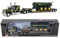 
              1:64 DCP *HUSKY* Black & Green PETERBILT 379 Semi & Lowboy w/27500L Spreader NIB
            