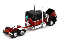 
              2022 DCP 1:64 *BLACK & RED* Peterbilt 389 Flattop w/Talbert 5553TA Trailer *NIB*
            