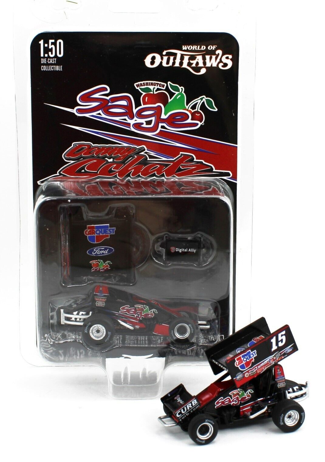 2023 ACME 1:50 SPRINT CAR *DONNY SCHATZ* #15 Black & Red SAGE